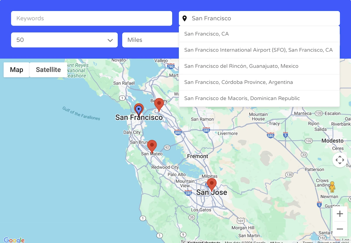 Address Autocomplete
